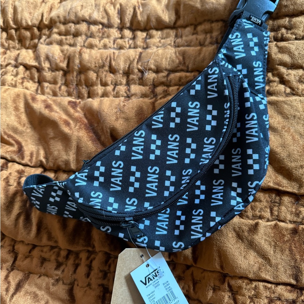 Vans Black and White Crossbody Bag/Fanny Pack